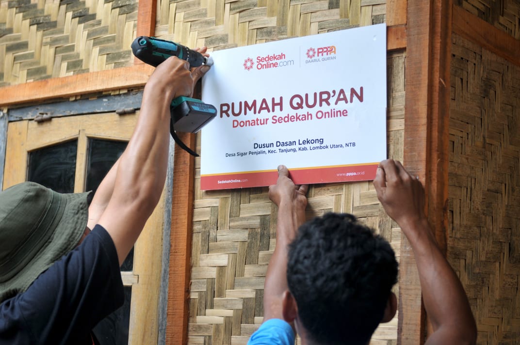 Ada Rumah Qurâ€™an SedekahOnline di Lombok