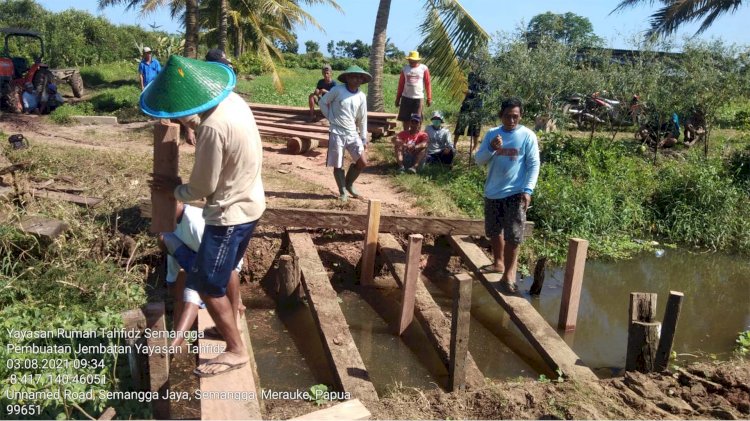 Pemberian Bantuan Pembangunan Rumah Tahfidz Merauke, Papua