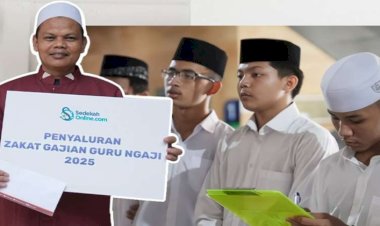 Penyaluran Zakat untuk Guru Ngaji Pesantren Takhassus Cimanggis Depok